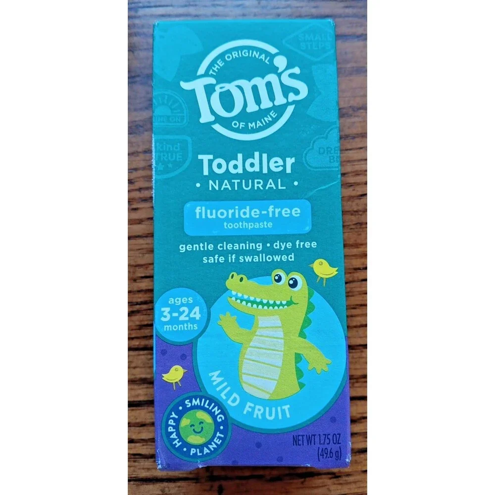 Toms  Natural Toddler Training Toothpaste Mild Fruit Fluoride Free 1.75 Ounce